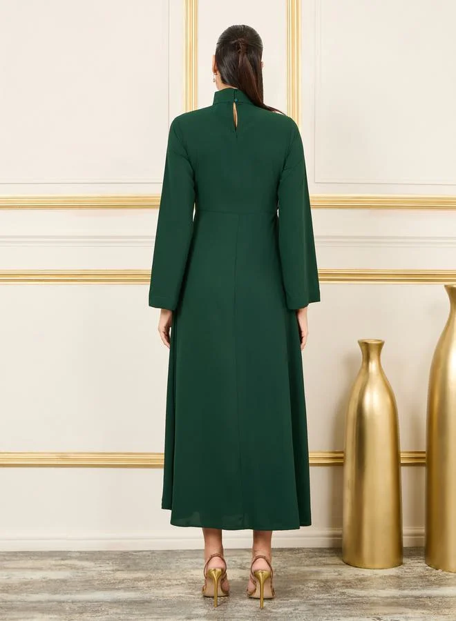 Styli Elegant Emerald Dress