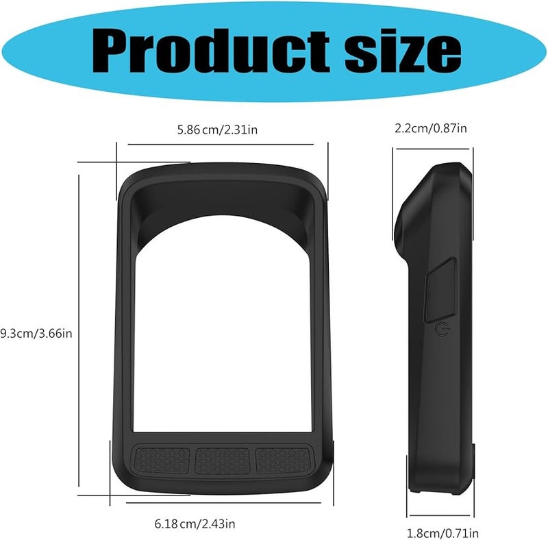 Elemnt Roam2 Bicycle Computer Case Gray Shock Proof Silicone Cover Quick Release - Image 5