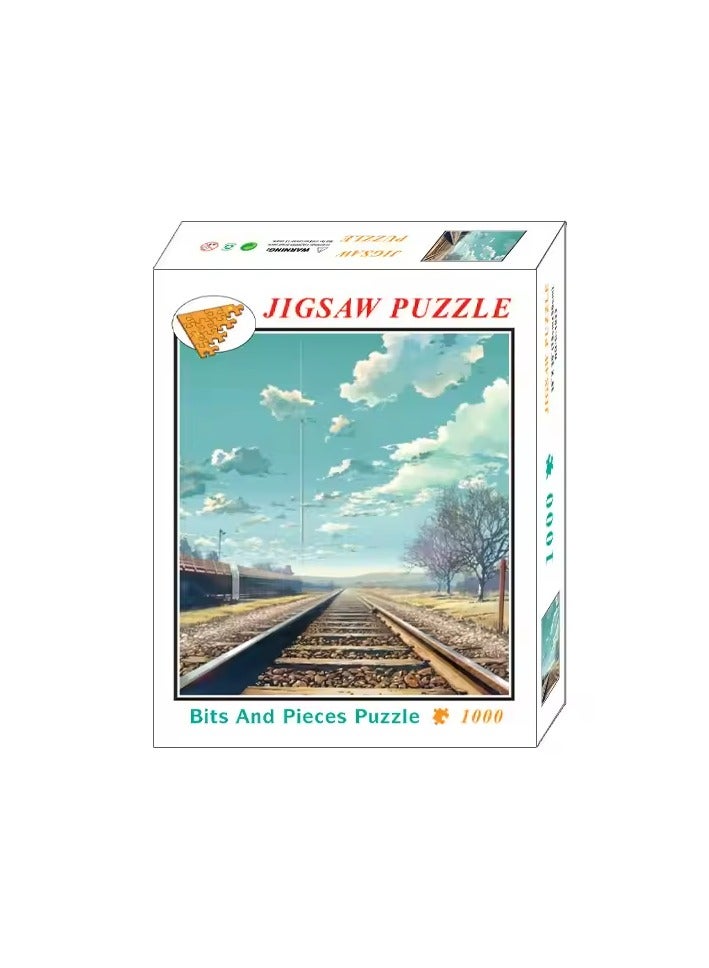 Tracks to Horizon Jigsaw Puzzle - 1000 Pieces for Adults & Teens - Image 1