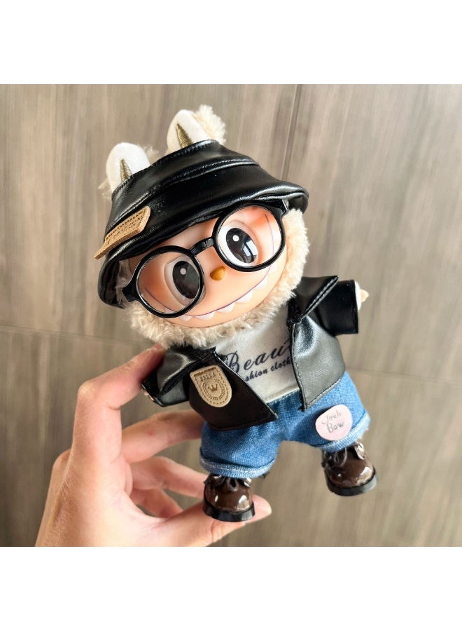 17cm Doll Clothes Outfit – Compatible with Labubu Dolls – No Doll Included – Fashion Accessories for Collectors