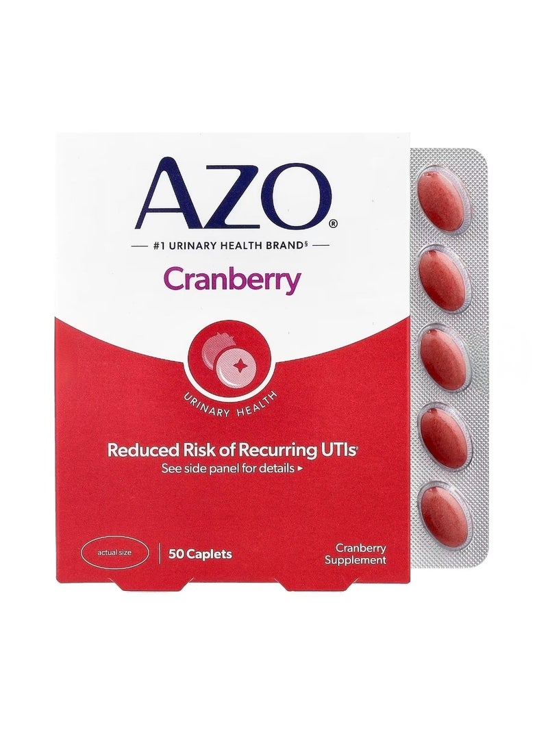 AZO Cranberry Urinary Health 50 Caplets - Image 1