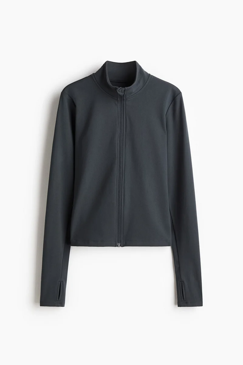 H&M SoftMove™ Zip-through sports jacket