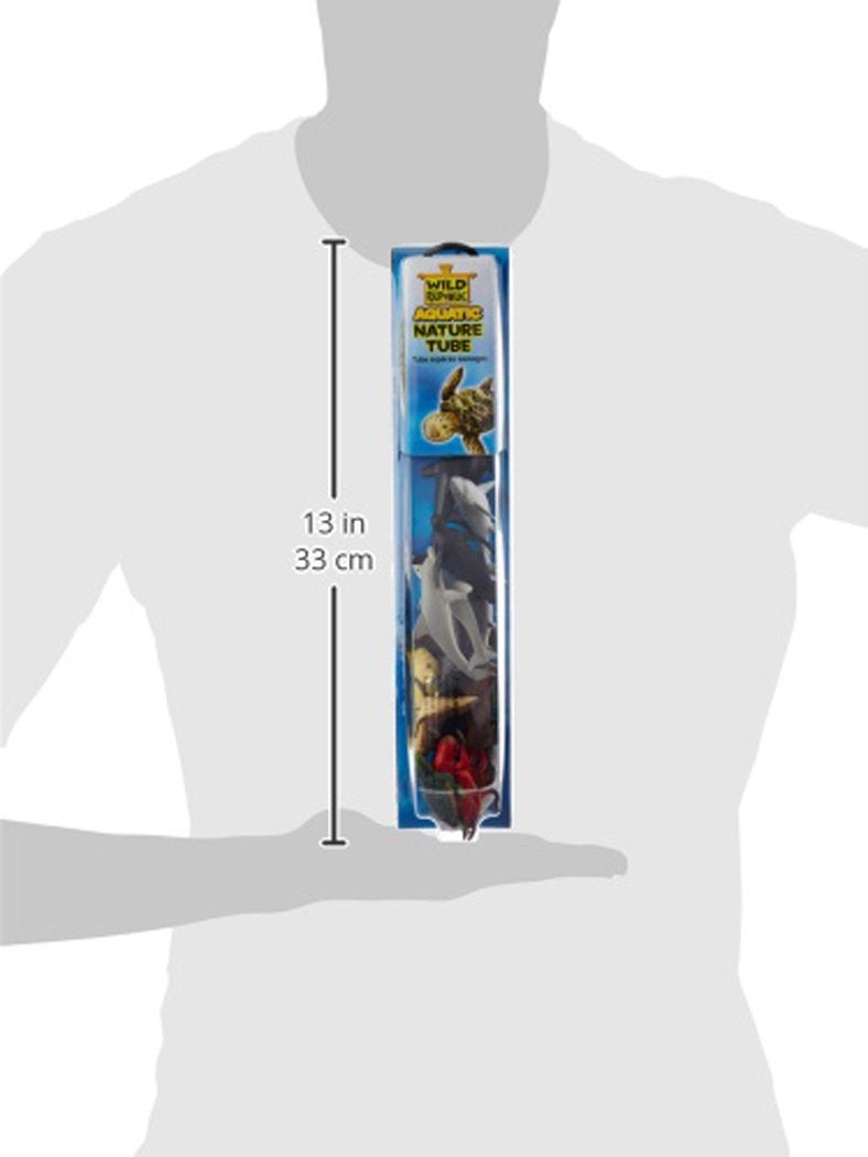 Wild Republic Aquatic Animals, Toy Figures, Tube Animals, Kids Gifts, Ocean theme Party Supplies, Sea Creatures, 18-Piece Collection - Image 2