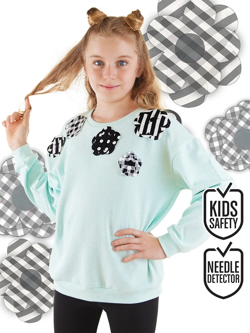 MSHB&G Flowers Girl Blue Sweatshirt