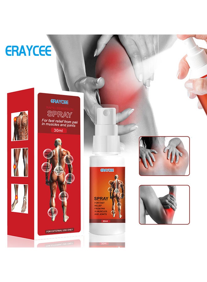 ERAYCEE Rapid Remission Spray For Fast Relief From Pail In Muscles And Joints, Fast Sore Muscle Pain Relief, Joint Pain Spray Relieves Cervical Spondylosis, Pain Numbness Of Lumbar Spine, Knee Joint Topical Spray, 30ml - Image 1