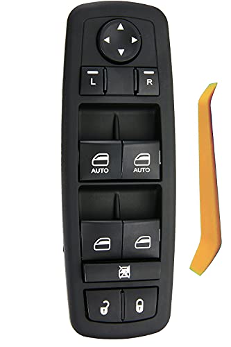 ZAPOSTS 11 Metal Pins.Master Power Window Switch for 2011-2014 Dodge Charger,2011-20 Crysler 300,2015-17 Crysler 200.2016 Dodge Ram 1500,2500,3500,4500,5500.68139805AB,68139805AD (Green Light) - Image 1