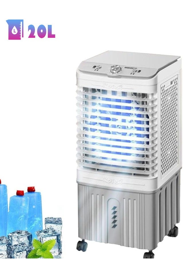 Cady One Desert Air Cooler, Portable Desert Air Conditioner with 20L Large Water Tank and 3-Speed ​​Adjustable Air Conditioner Fan  - Image 1