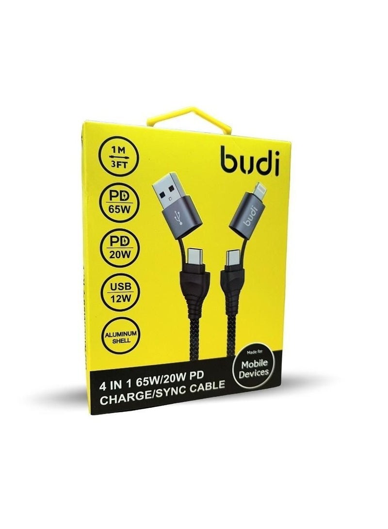 بودي كابل بودي 4 في 1 65 وات/20 وات PD للشحن/المزامنة - Image 3