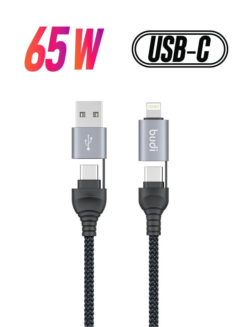 بودي كابل بودي 4 في 1 65 وات/20 وات PD للشحن/المزامنة - Image 1