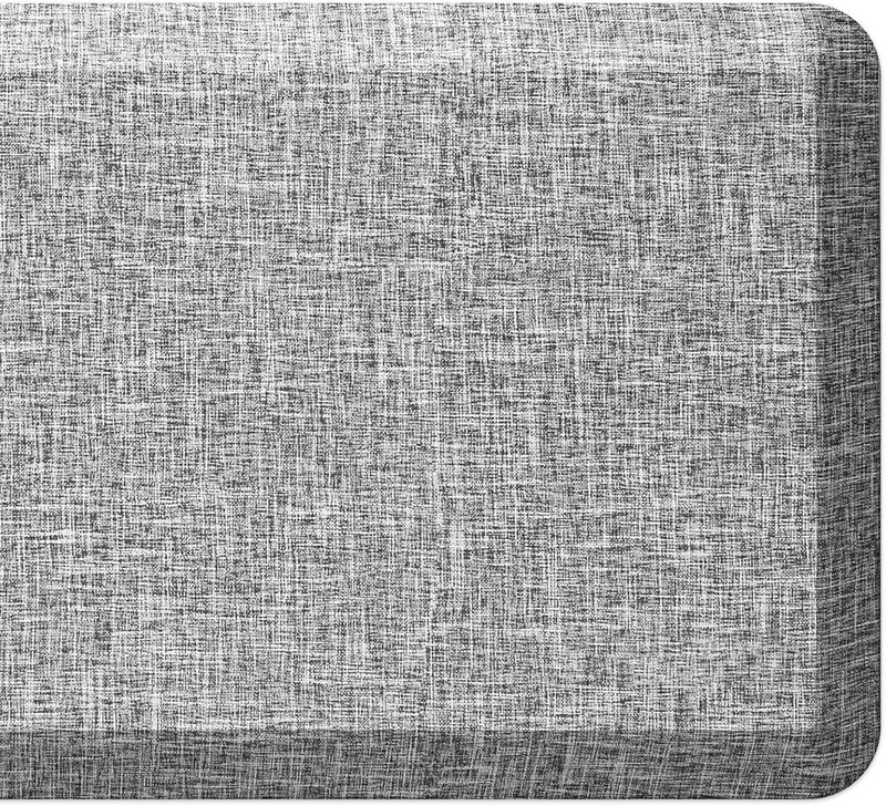 ergohead Anti Slip 7/8 inchs Anti Fatigue Kitchen Floor Mat, Ergonomic Comfort Standing Mat, Waterproof Kitchen Runner for Home, Kitchen, Office, Laundry, Garage (Light Gray, 17.3" x 95" -0.87") - Image 1