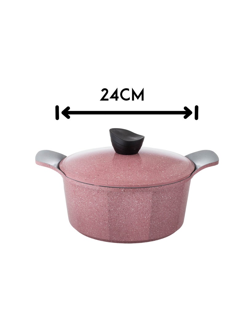 LAHOYA 12-piece cookware set made of high-quality granite with Korean materials and specifications and Saudi industry - Image 3