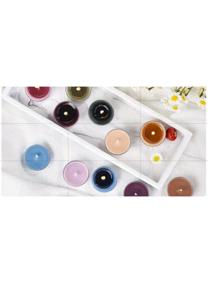 Scented Tealight Candles, Arabian-inspired Fragrances, Natural Wax, Set of 4pcs - Image 1