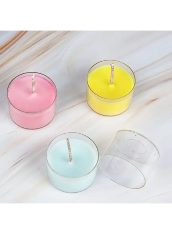 Scented Tealight Candles, Arabian-inspired Fragrances, Natural Wax, Set of 4pcs - Image 2
