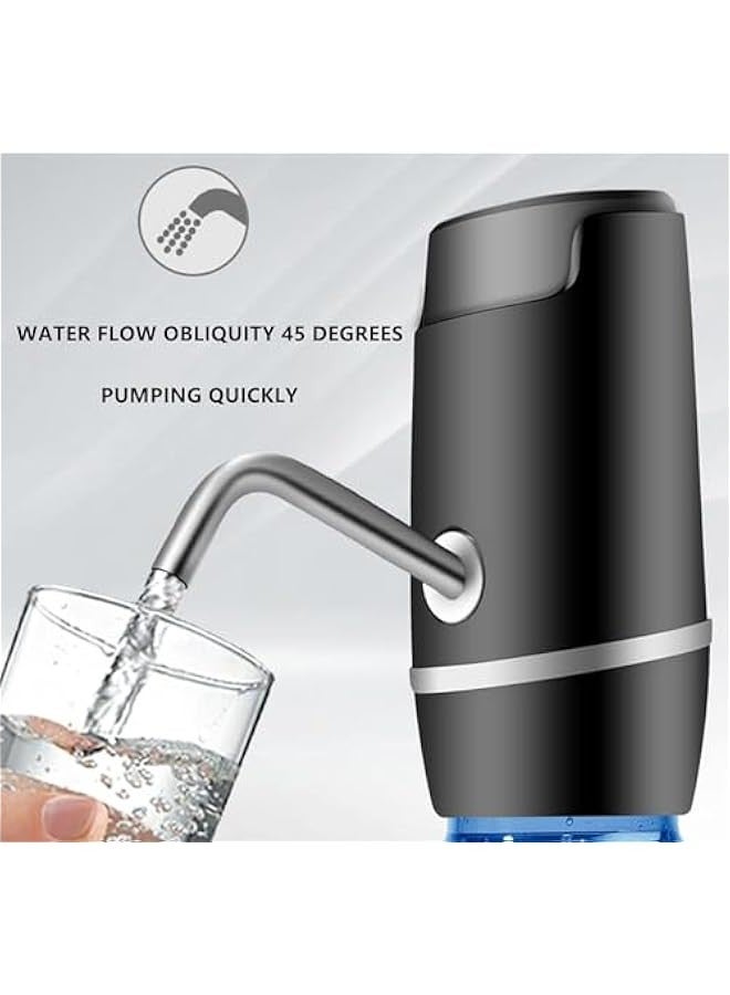 TRASSLE 5 Gallon Water Bottle Pump, Electric Drinking Portable Water Dispenser, USB Charging Drinking Portable Electric Switch for Universal 2-5 Gallon Bottle for Outdoor Home Office - Image 5