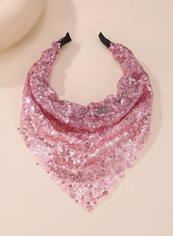 تايك تو Sequin Triangle Headband
