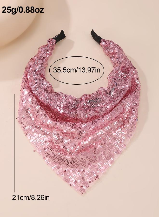 Take Two Sequin Triangle Headband - Image 4