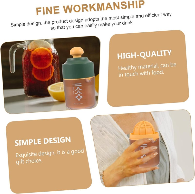 Meneflix Manual Citrus Juicer with Easy Press Handle Handheld Orange Lemon Squeezer for Fresh Juice Portable Durable Design for Kitchen Travel Outdoor Use - Image 3