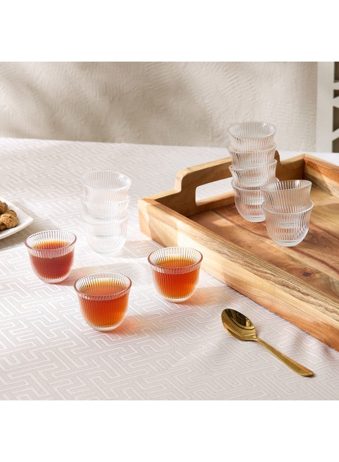 Home Box Ribbed 12-Piece Kahwa Cup Set 60 ml  - Image 1
