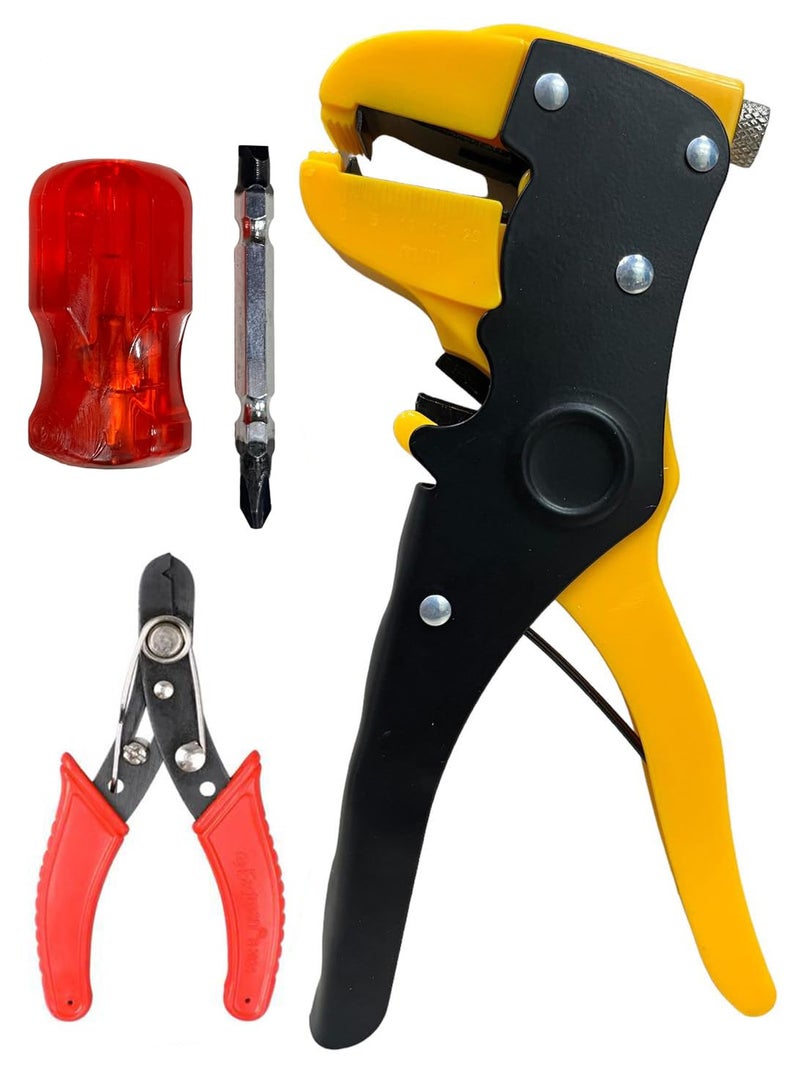 EPITECH MART EPITECH MART Automatic Wire Stripper Stubby Screw Driver 2 in 1 Wire Cutter 