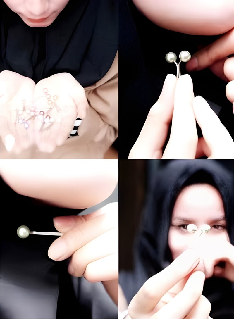 12 Pcs Elegant Hijab Clips & Scarf Pins - No-Hole Brooches for Women - Image 5