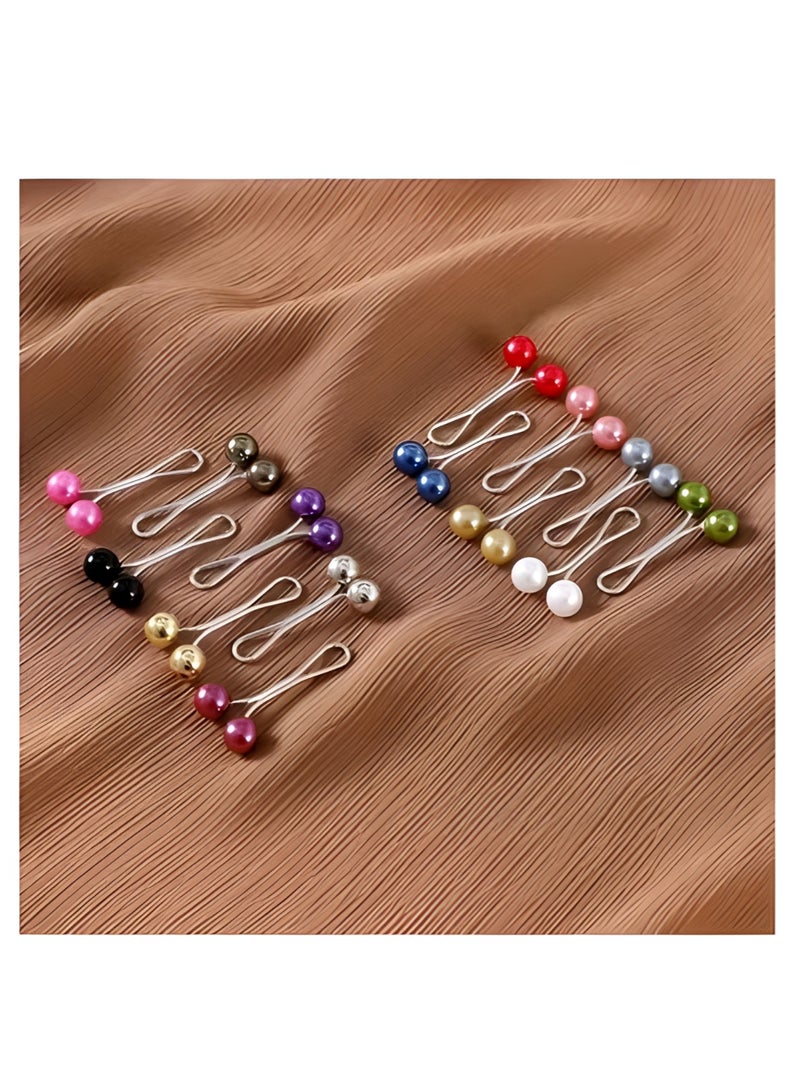 12 Pcs Elegant Hijab Clips & Scarf Pins - No-Hole Brooches for Women - Image 2