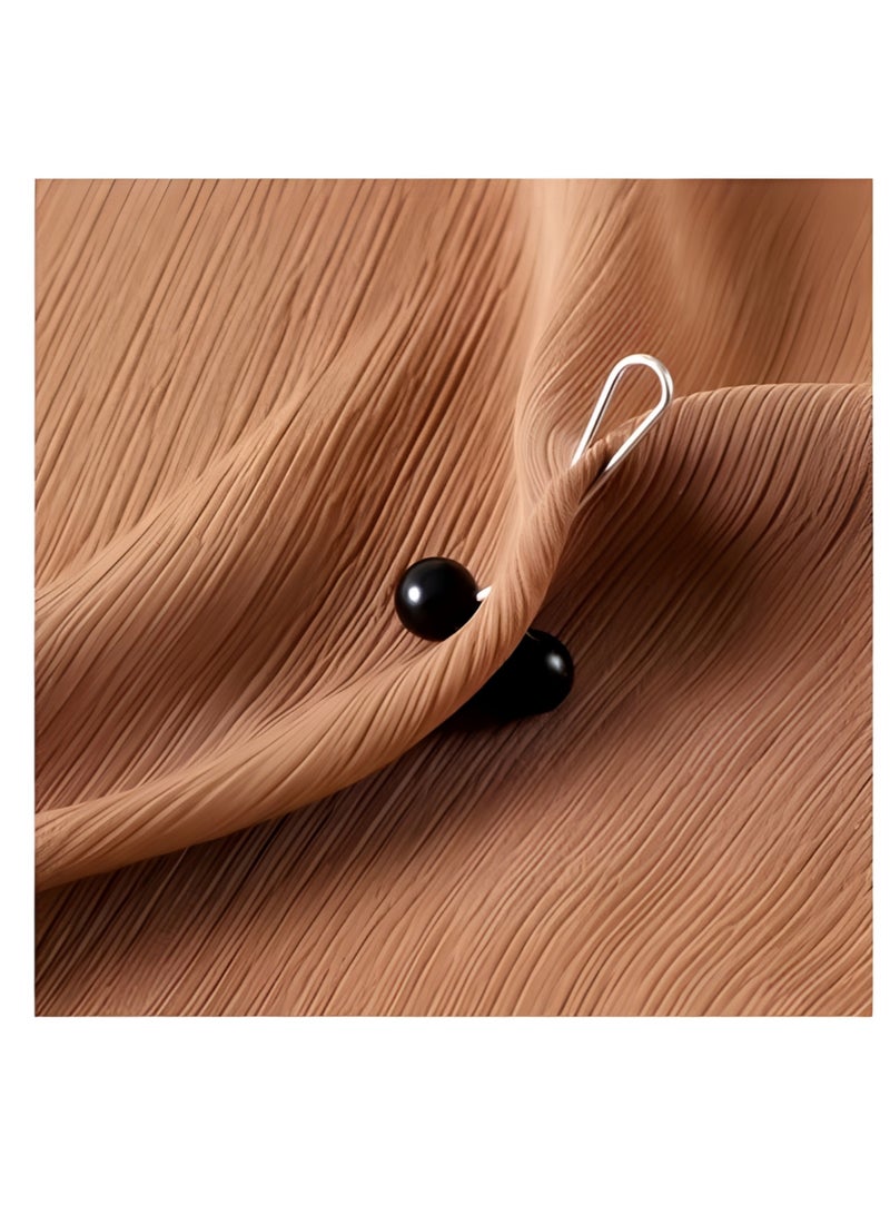 12 Pcs Elegant Hijab Clips & Scarf Pins - No-Hole Brooches for Women - Image 3