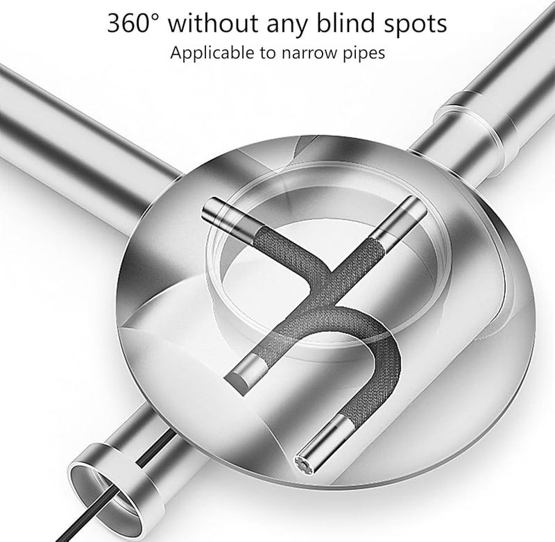 6mm Endoscope Inspection Camera With 6 LEDs Flexible Snake Articulating Borescope Adjustable - Image 4