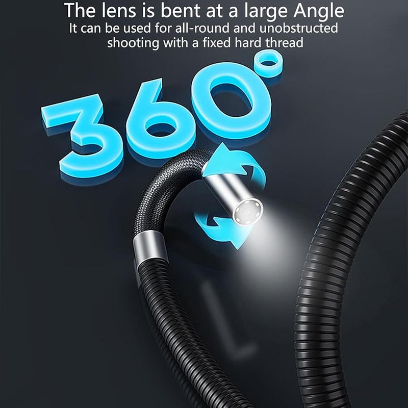 6mm Endoscope Inspection Camera With 6 LEDs Flexible Snake Articulating Borescope Adjustable - Image 5