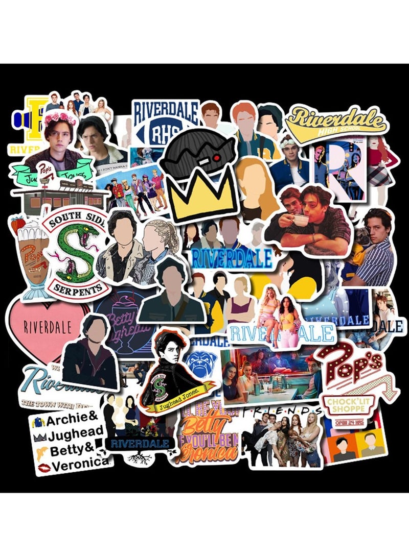 general 50-Piece Riverdale Cute Vinyl Waterproof Sticker