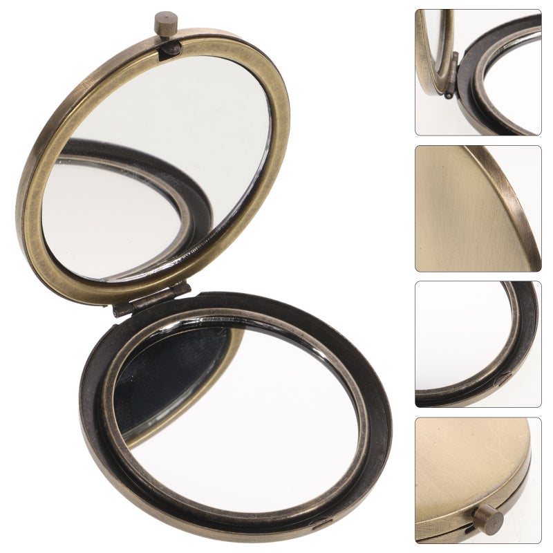Compact Mirror for Women, Foldable Handheld with Clear Reflection, Ideal for Outdoor Use - Image 3