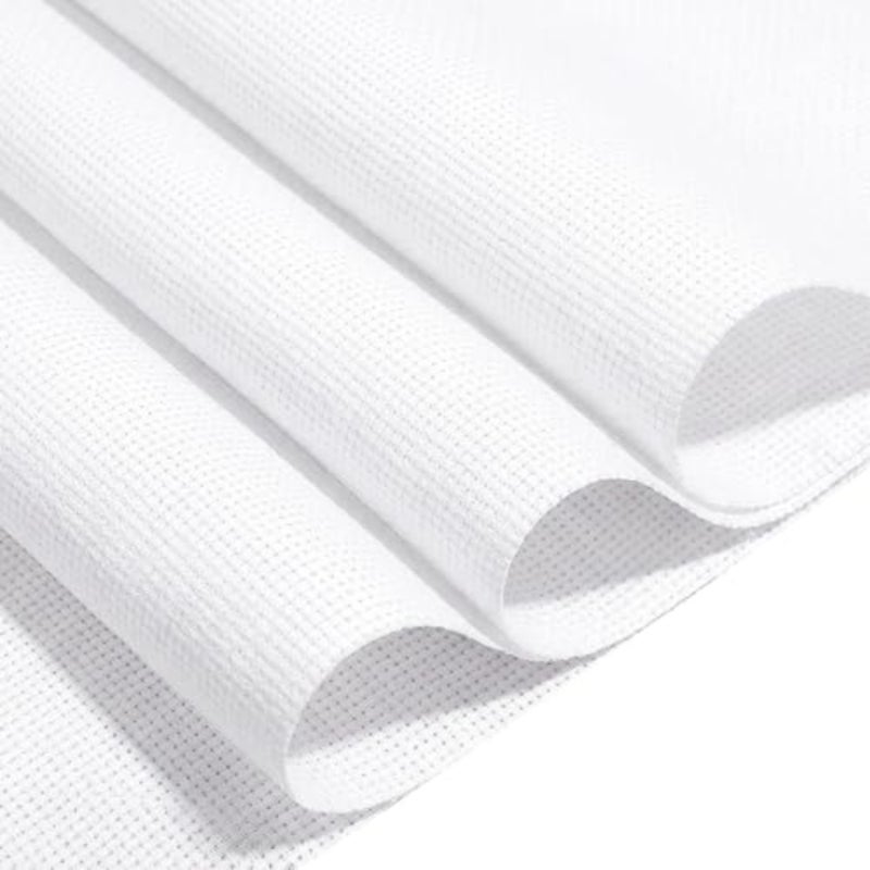 16 Count Aida Cloth Cross Stitch, White Cross Stitch Fabric, Classic Reserve Cross-Stitch Aida Cloth White Cross-Stitch Canvas for Embroidery, 39 inch by 62 inch - Image 1