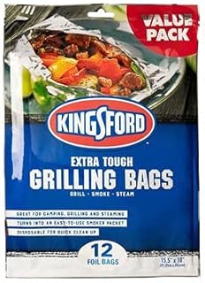 Kingsford Grilling Kingsford Grilling Kingsford Extra Tough Aluminum Grill Bags, for Locking in Flavors & Easy Grill Clean Up, Recyclable  - Image 1