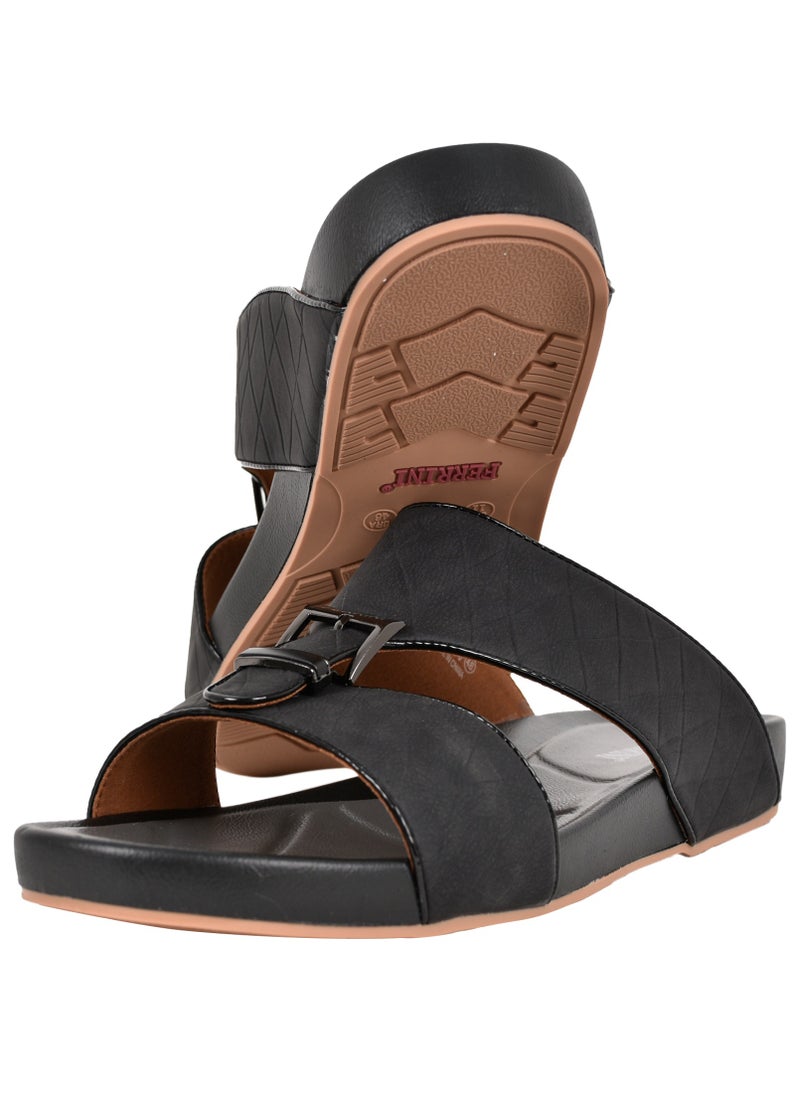 Ferrini - Mens Buckle Detailed Jumbo Arabic Sandals - Image 1