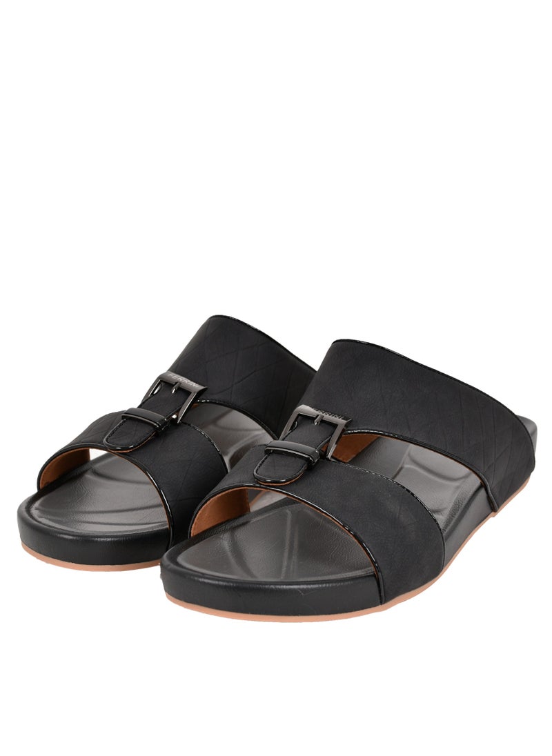 Ferrini - Mens Buckle Detailed Jumbo Arabic Sandals - Image 1