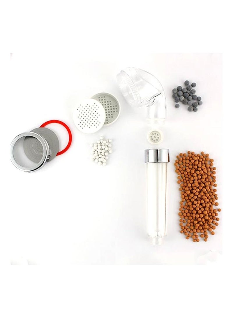 Handheld Shower Head Transparent/Brown 22centimeter  - Image 1