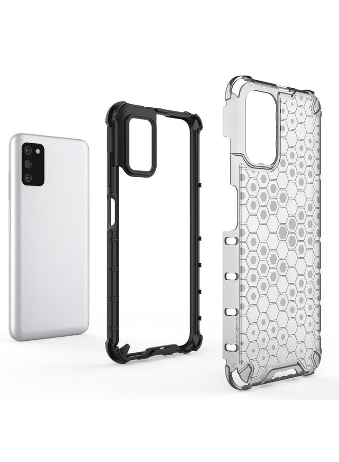 اس-توب جراب لهاتف Samsung Galaxy A03s مقاس 164 مم مقاوم للصدمات على شكل خلية نحل من البولي كربونات + جراب TPU - Image 4
