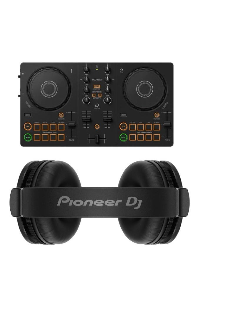 Pioneer DJ Pioneer DJ Starter Kit 2025 – (DDJ-FLX2 + HDJ-Cue1)  - Image 1