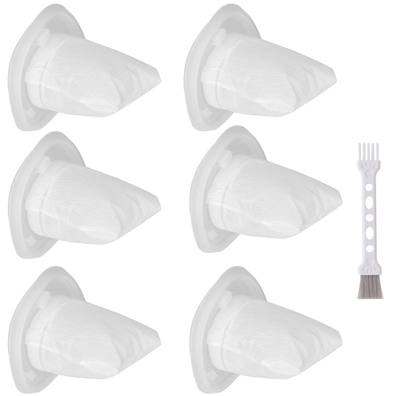 Tablenco HNVCF10 Replacement Filters Compatible with Black and Decker Dustbuster Hand Vacuums HNVC215B10 HNV215B12 HNVC215BW52 HNVC115J06 HNVC115B22 HNVC220BCZ01 HNVC220BCP07 Filter 6 Pack