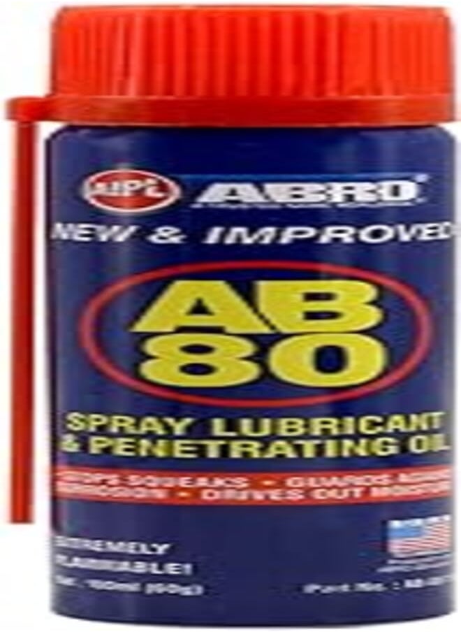 Abro Abro Spray Lubricant & Penetrating Oil, 100 Ml, With Perfect Design, Premium And Long Lasting Effect 