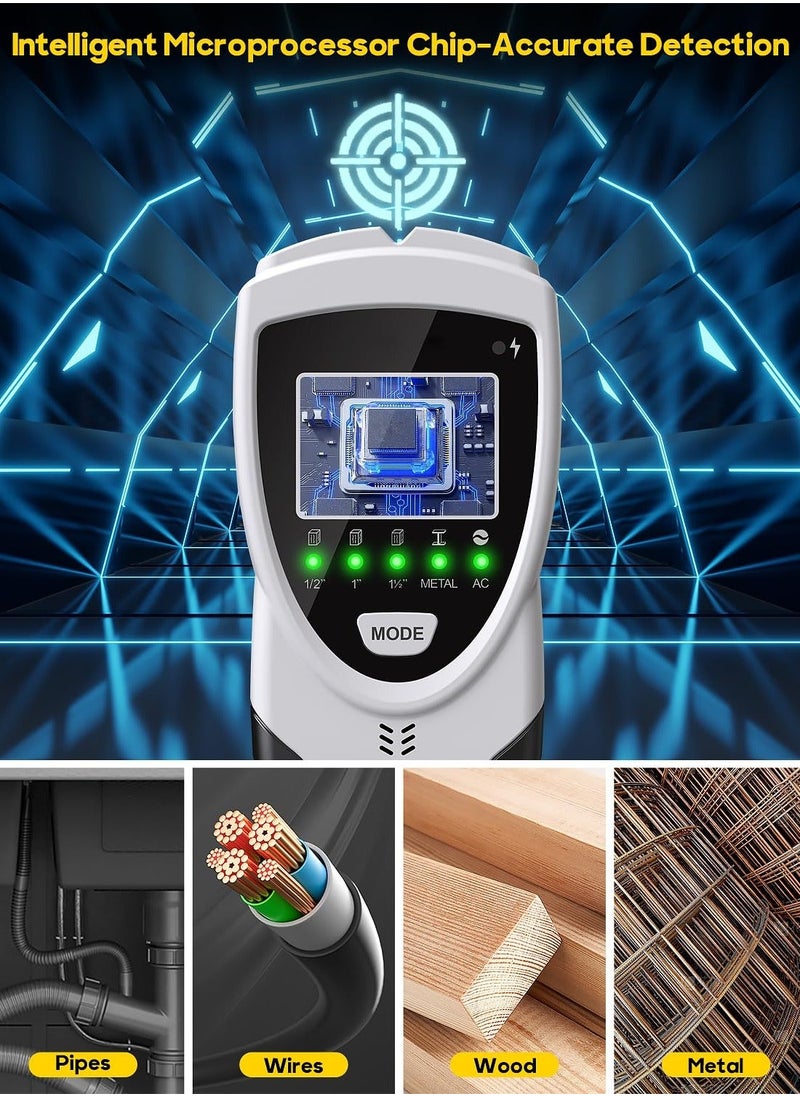 Generic - Stud Finder Wall Scanner, 2023 Upgrade 9 in 1 Stud Detector Wire Detector for Wall, Dienmern Cable Detector for Walls Scanner, with LCD Display for Stud AC Wire Cable Metal Wood Pipe Joist - Image 1