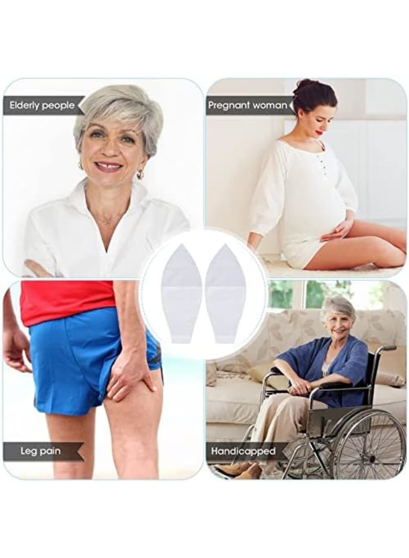 SYOSI 10 Pieces Easy Slide Open Toe Compression Sock Aid, Slip Stocking Applicator for Elderly, Disabled, Pregnant Women & Men – Convenient Compression Stockings for Easy On and Off (White) - Image 4