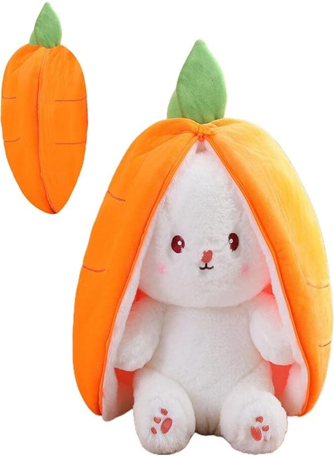 PW TOOLS PW TOOLS Easter Bunny Plush Toy Cuddly Toy Rabbit Stuffed Toy Carrot Strawberry Plush Easter Gifts for Children, Boys, Girls 