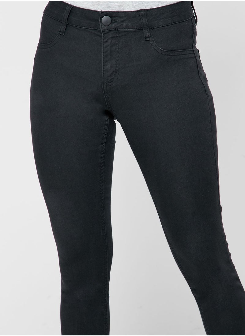 Cotton On - Mid Rise Dark Wash Jeggings - Image 1