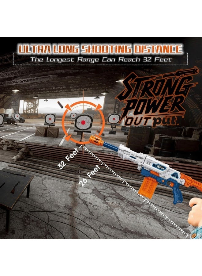 لعبة مسدس رغوة 2 في 1 مع 18 رصاصة 77.5x21x5 سم - Image 5