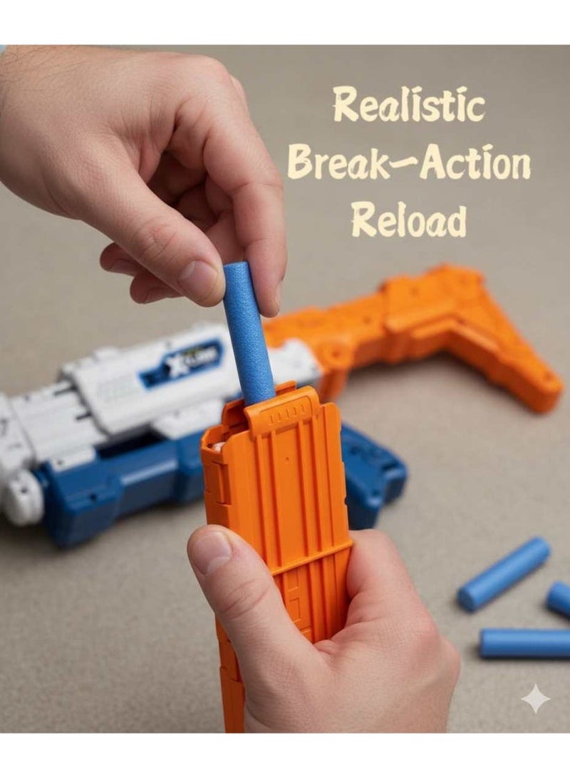 لعبة مسدس رغوة 2 في 1 مع 18 رصاصة 77.5x21x5 سم - Image 3