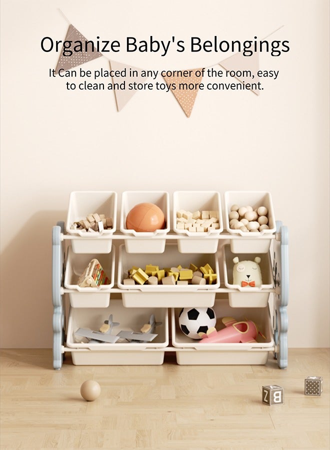 Beauenty Children Deluxe Toy Storage Organizer, Kids Storage Bins Toy Boxes, Children's Toy Storage Rack, Toddler Storage Organizer, Toy Box Organizer - Image 2