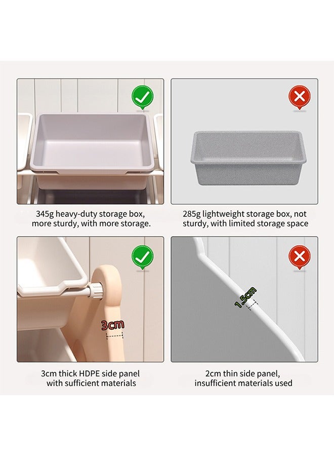 Beauenty Children Deluxe Toy Storage Organizer, Kids Storage Bins Toy Boxes, Children's Toy Storage Rack, Toddler Storage Organizer, Toy Box Organizer - Image 5