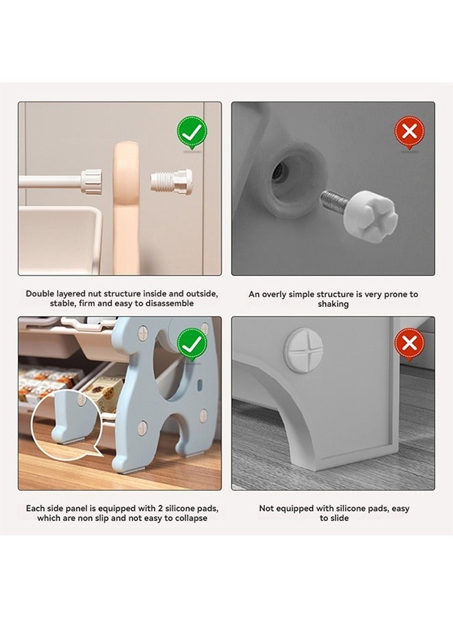 Beauenty Children Deluxe Toy Storage Organizer, Kids Storage Bins Toy Boxes, Children's Toy Storage Rack, Toddler Storage Organizer, Toy Box Organizer - Image 4