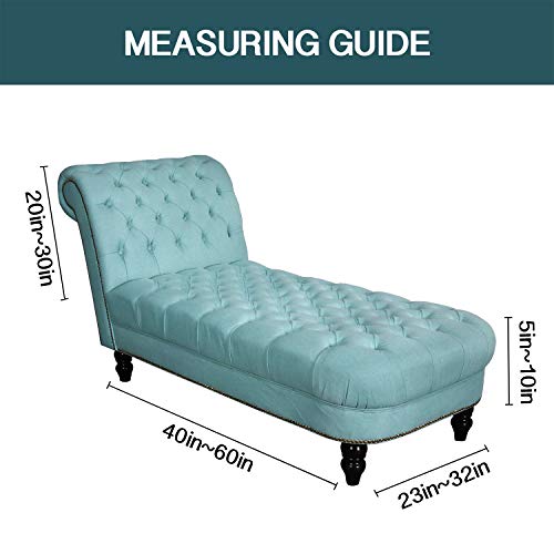 FantasDecor Chaise Lounge Cover Stretch Armless Chair Slipcover for Living Room Indoor Bedroom Soft Jacquard Fabric Machine Washable, Grey - Image 2