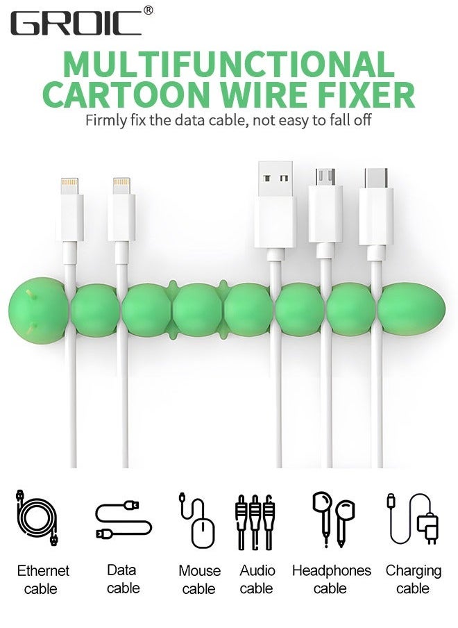 GROIC 2 Packs Cable Clips, USB Holder Wire Organizer, Cord Clips Organizer Management, Organizers, Cute for Home Office Desk and Car  - Image 2